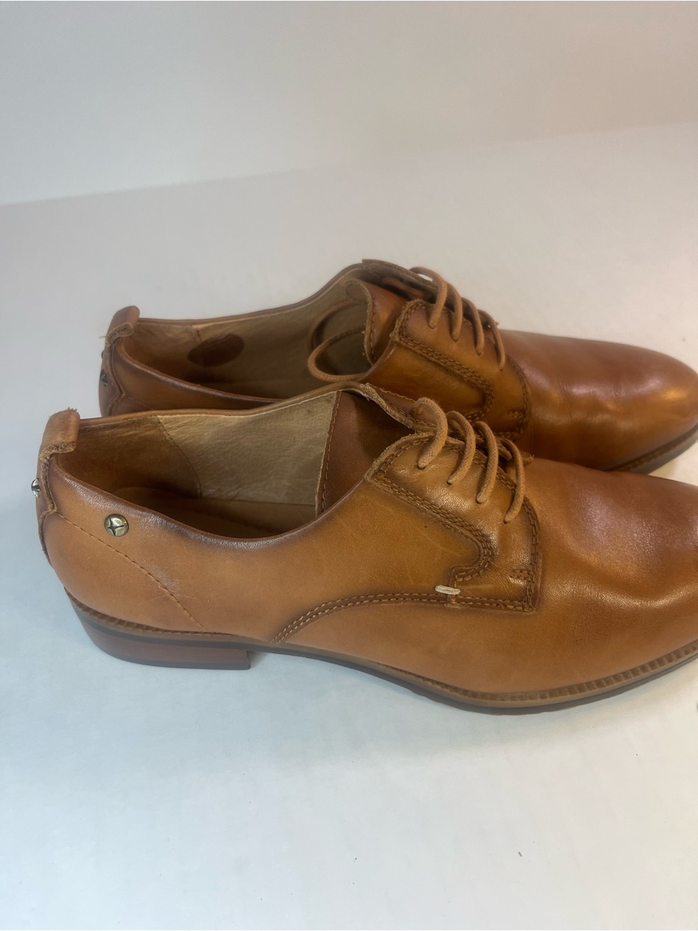 PIKOLINOS Tan Leather Lace-Up Loafers - Picture 4 of 15